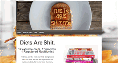 Desktop Screenshot of dietsareshit.com